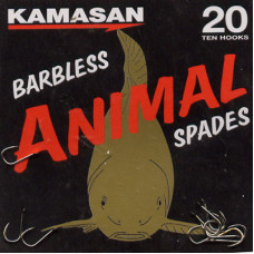 Kamasan Animal Barbless Spade End Hooks Size 20