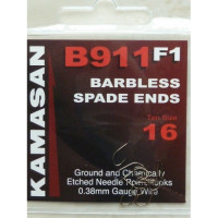 Kamasan B911 F1 Barbless Spade ends Hooks Size 18