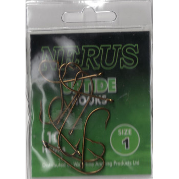 NERUS SEA HOOKS UPTIDE SIZE 1 ( pack of 10 hooks )