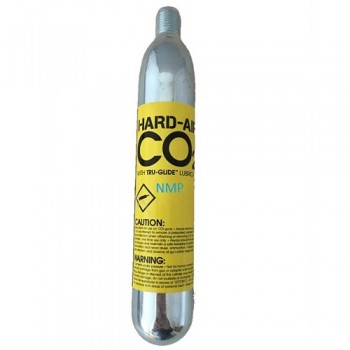 Webley Hard Air 88 grams, 3.1 oz CO2 Cartridge with Tru-Glide Lubricant M16 x 1.5 thread short
